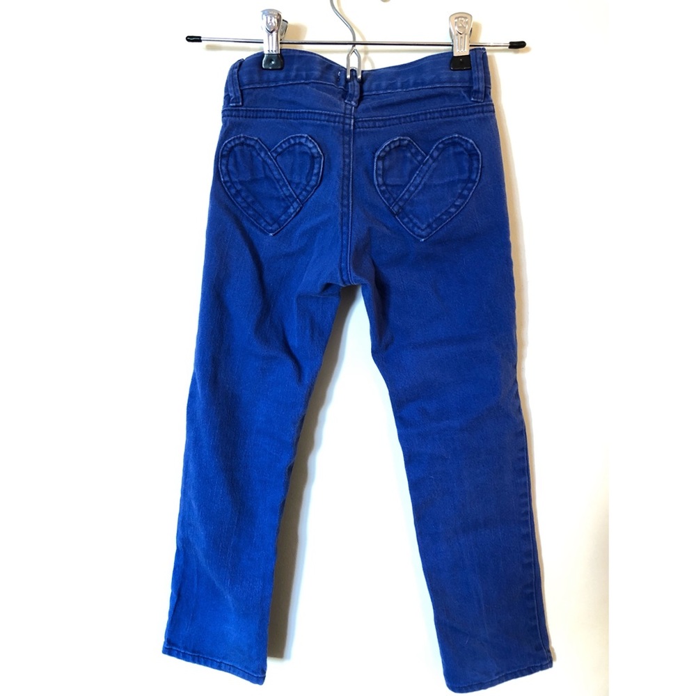 Adorable heart pocket girls jeans